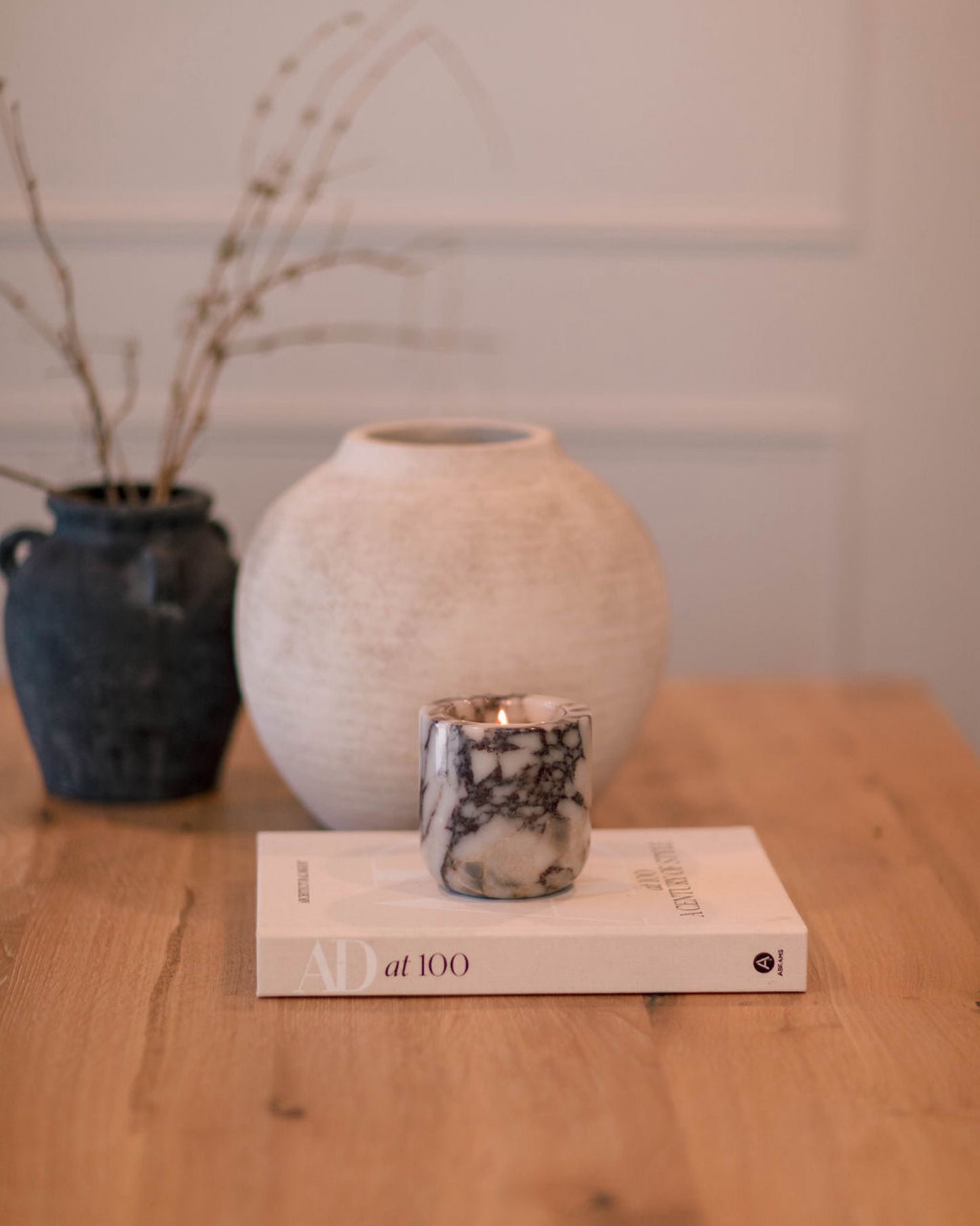 CALACATTA VIOLA MARBLE REFILLABLE CANDLE