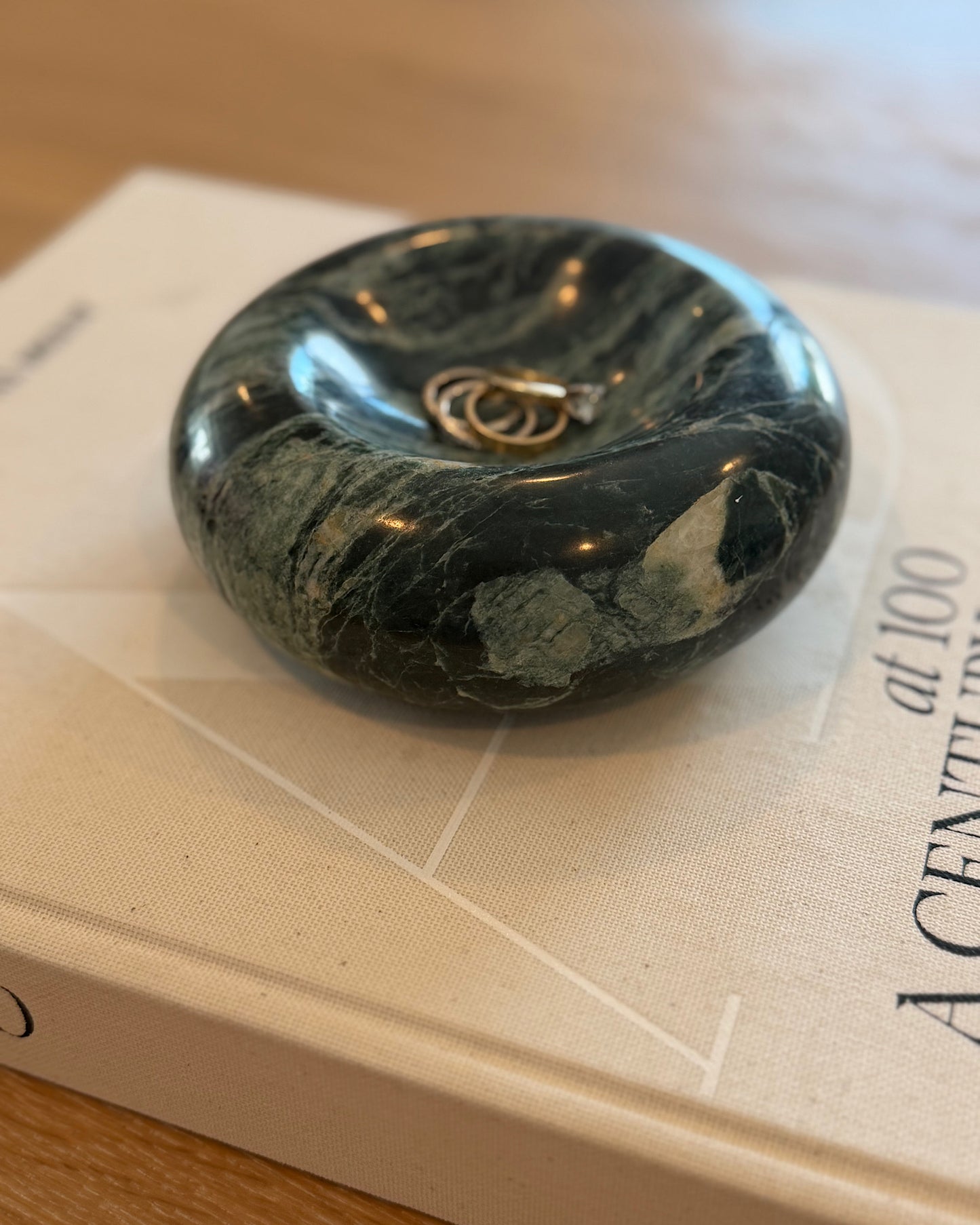 Marble Donut Trinket Dish
