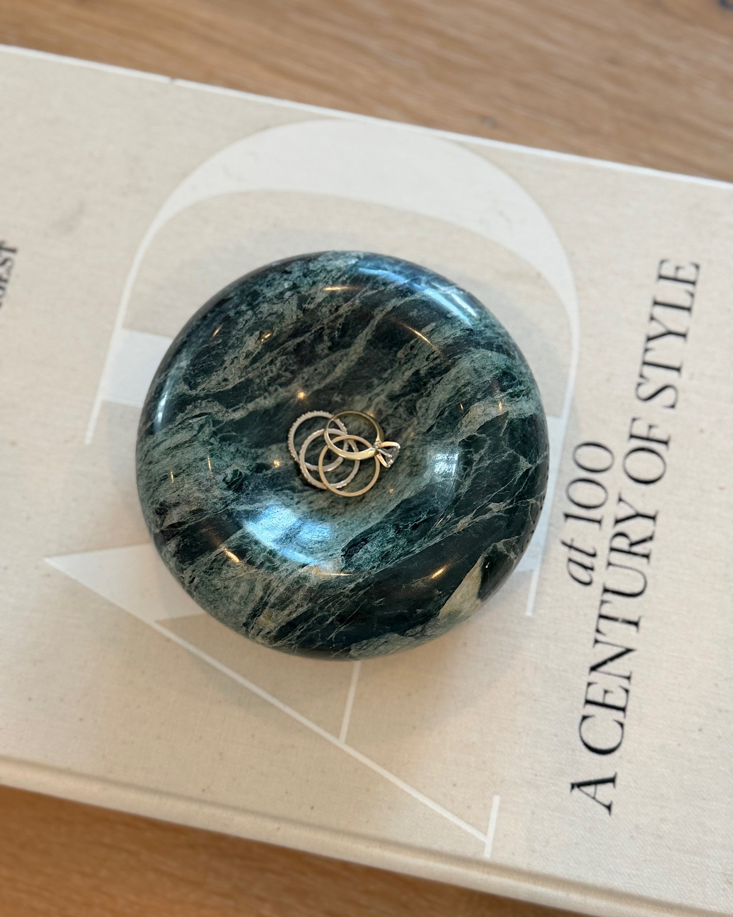 Marble Donut Trinket Dish