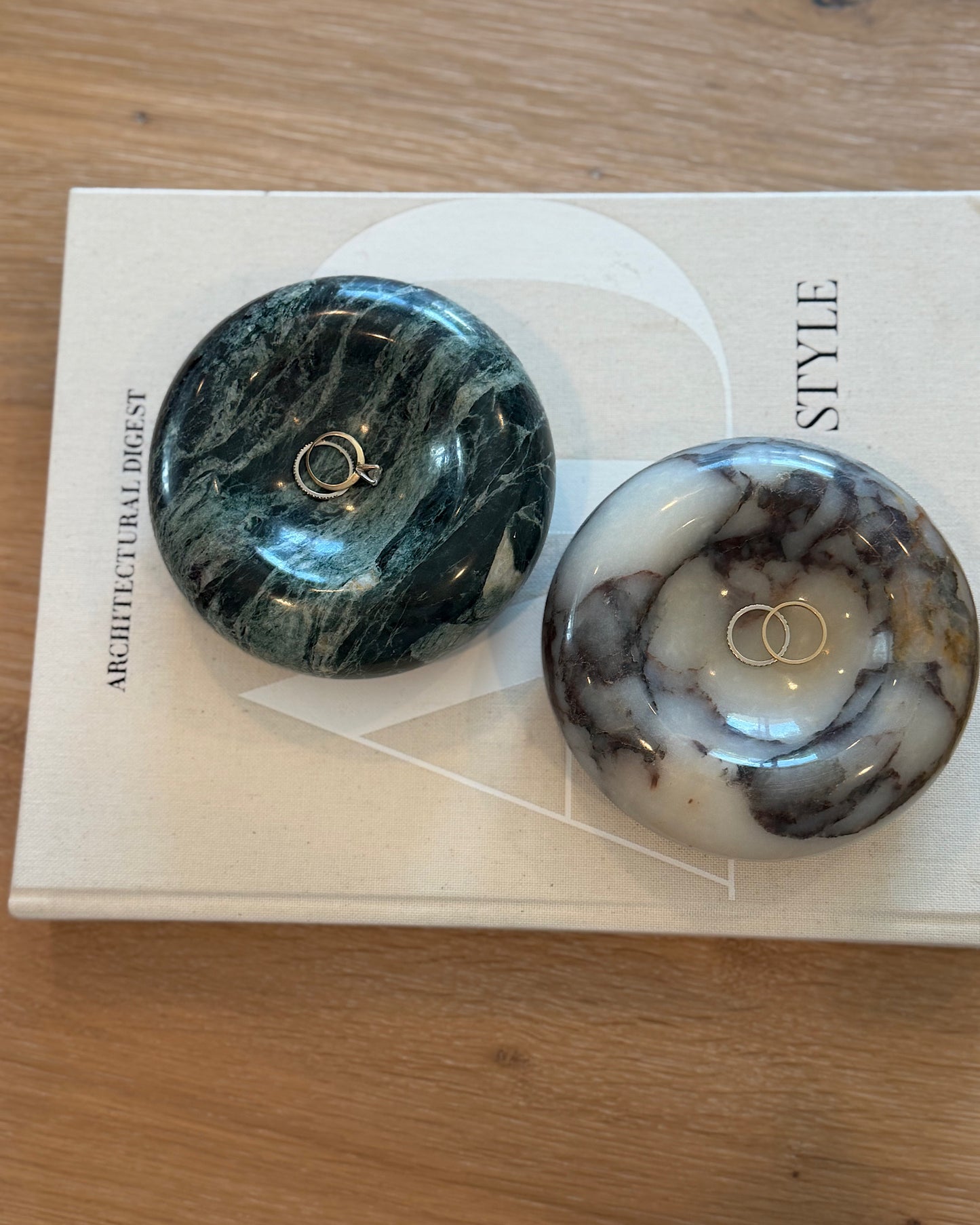 Marble Donut Trinket Dish