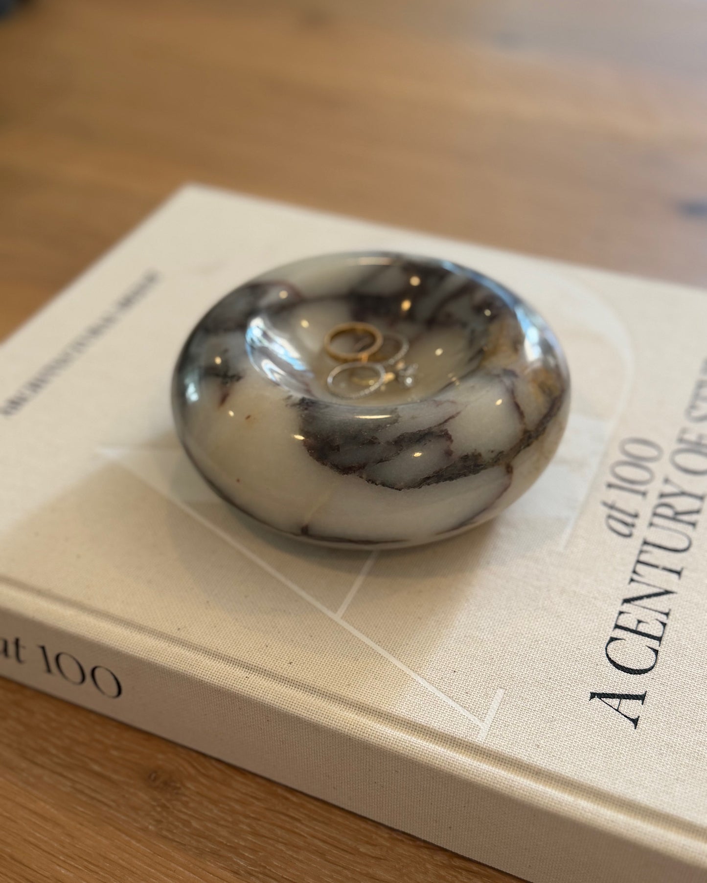 Marble Donut Trinket Dish