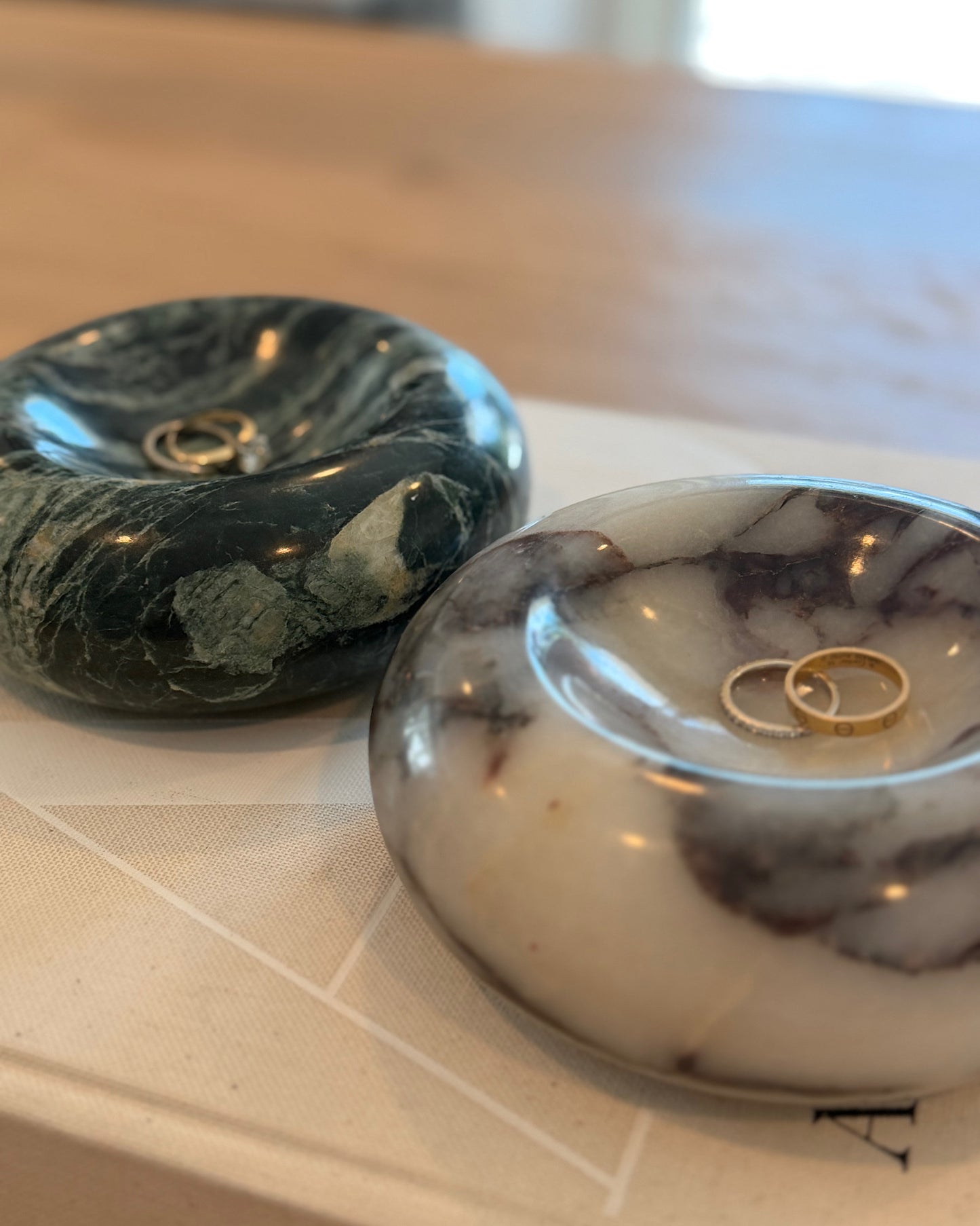 Marble Donut Trinket Dish